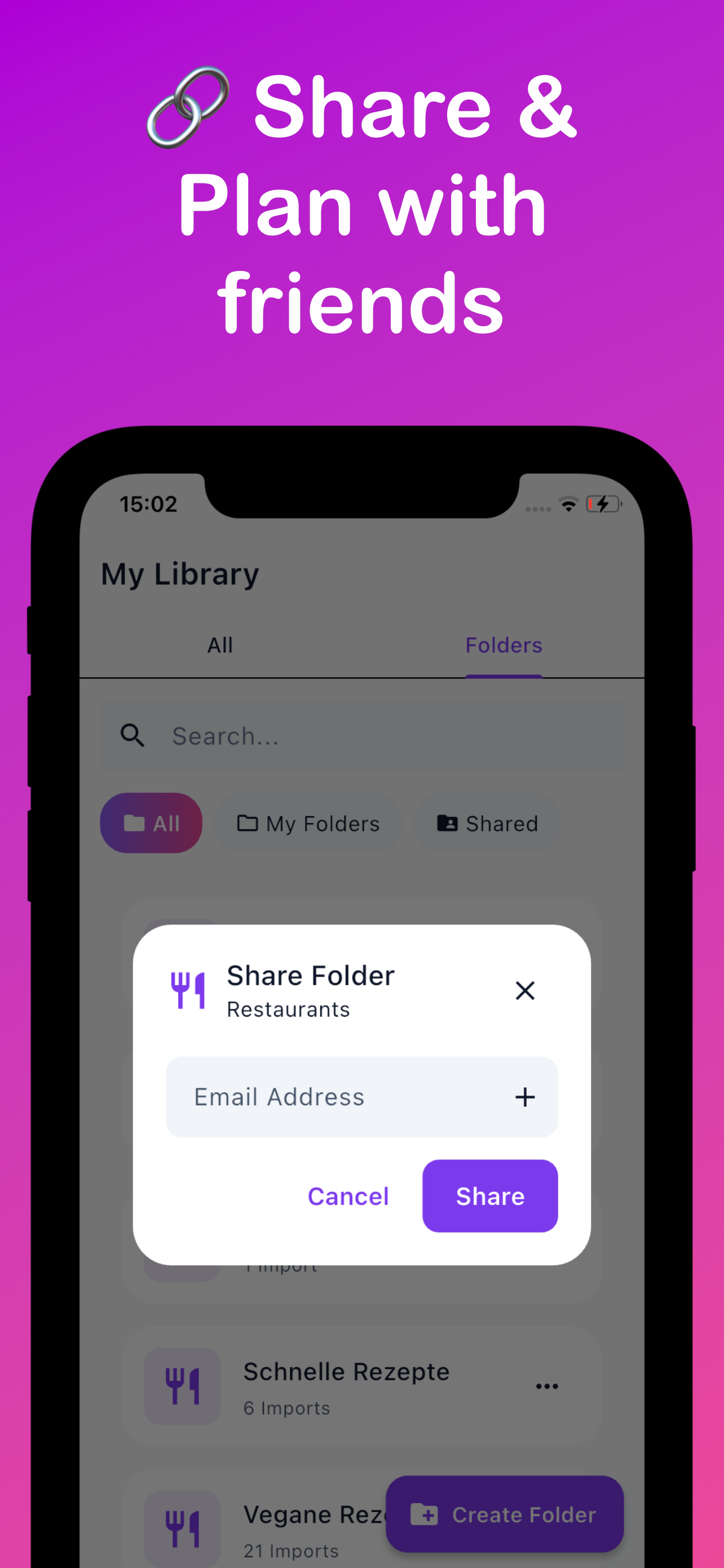 Share and plan with friends